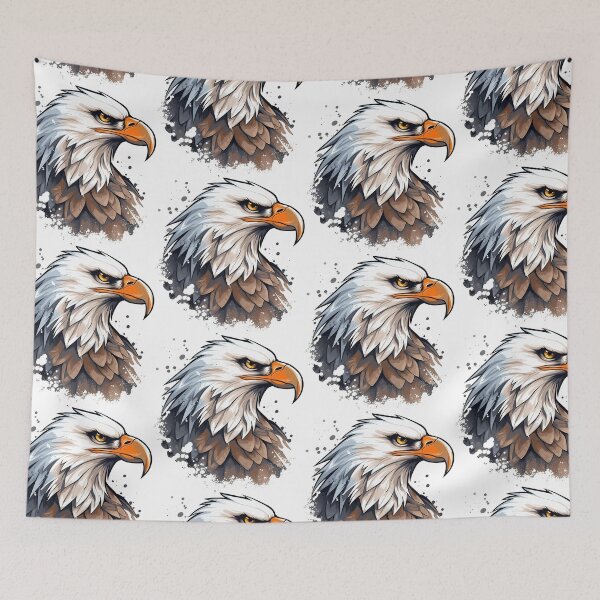 Item preview, Eagle Head in Bold Logo Style Illustration designed and sold by NegarinFashions.