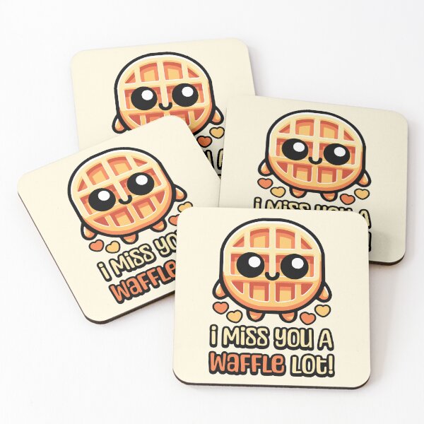Item preview, I Miss You A Waffle Lot! Cute Waffle Pun designed and sold by PMCreative.