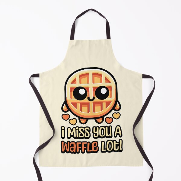 Item preview, I Miss You A Waffle Lot! Cute Waffle Pun designed and sold by PMCreative.