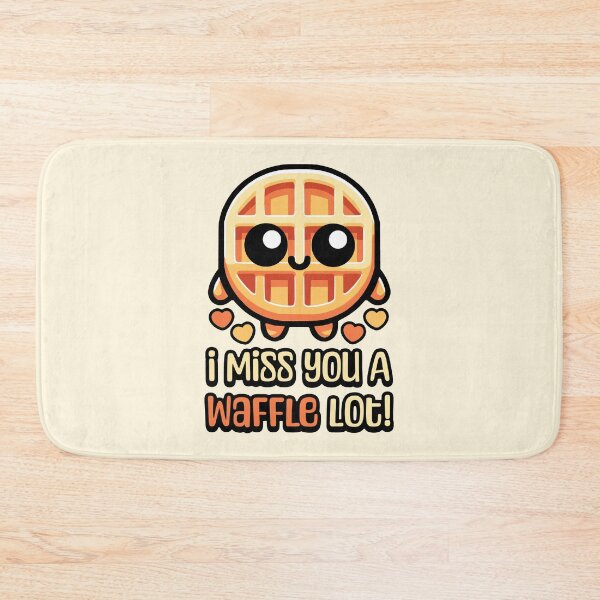 Item preview, I Miss You A Waffle Lot! Cute Waffle Pun designed and sold by PMCreative.