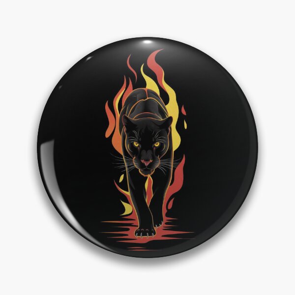 Item preview, visually striking black panther designed and sold by 123ks.