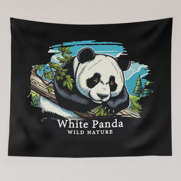 Item preview, White Panda - WILD NATURE - WHITE PANDA -1 designed and sold by ArtProjectShop.