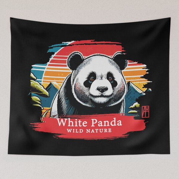 Item preview, White Panda - WILD NATURE - WHITE PANDA -3 designed and sold by ArtProjectShop.