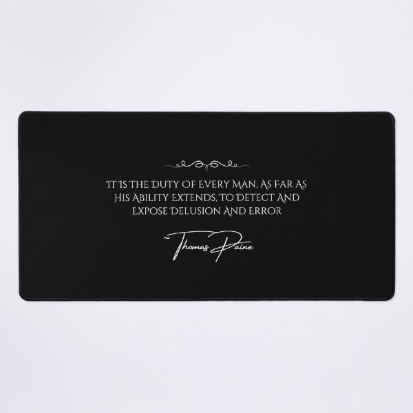 Item preview, It Is The Duty Of Every Man Thomas Paine Quote Design designed and sold by EarthArtDesigns.