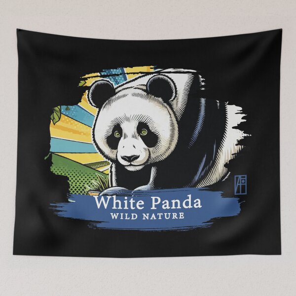 Item preview, White Panda - WILD NATURE - WHITE PANDA -5 designed and sold by ArtProjectShop.