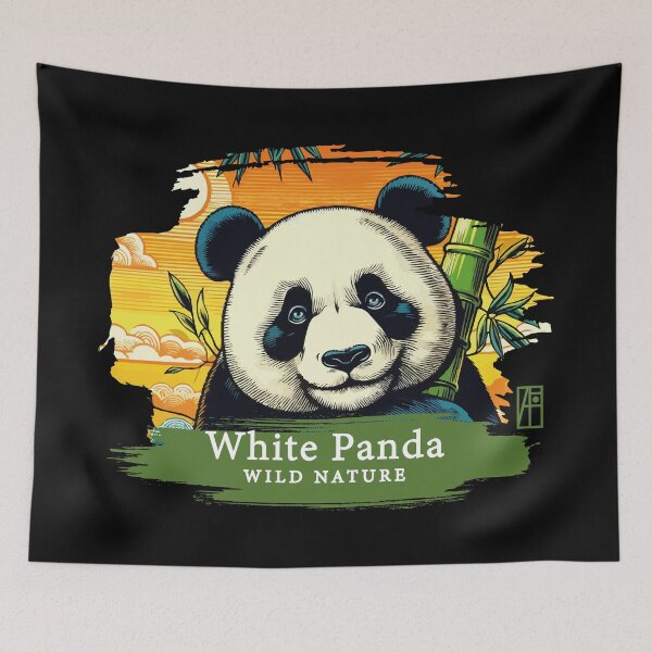 Item preview, White Panda - WILD NATURE - WHITE PANDA -7 designed and sold by ArtProjectShop.