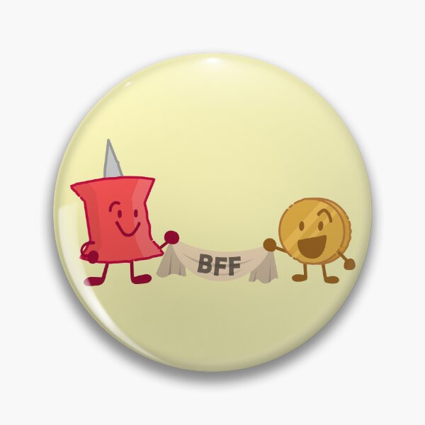 Item preview, BFB Pin and Coiny BFF's designed and sold by Pixiefunpup.