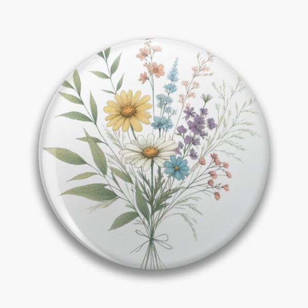 Item preview, Wildflower Bouquet Sketch  designed and sold by Mikileeoffical.