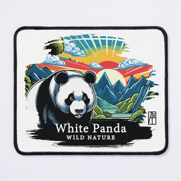 Item preview, White Panda - WILD NATURE - WHITE PANDA -12 designed and sold by ArtProjectShop.