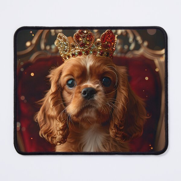 Item preview, Regal Ruby: A Puppy's Portrait designed and sold by AI-Only Creations.