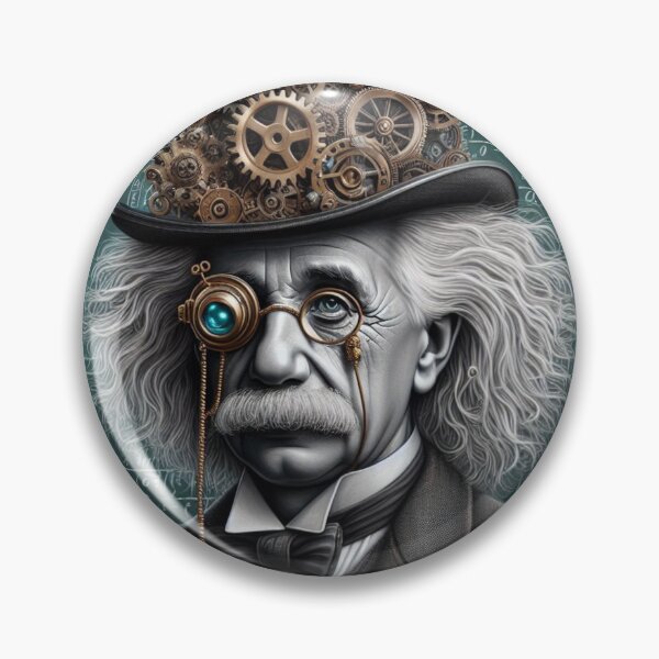 Item preview, Albert Einstein Steampunk  designed and sold by sevenmountains.