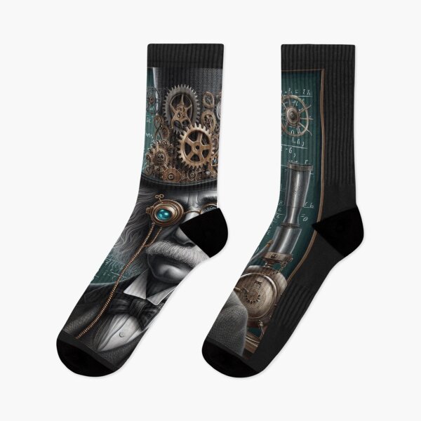 Aperçu de l'œuvre Albert Einstein Steampunk créée et vendue par sevenmountains.