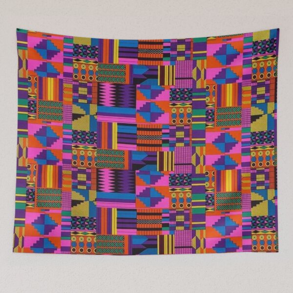 Item preview, Colorful Kente Print designed and sold by ZedColors.