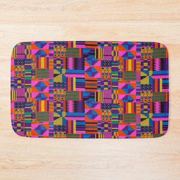 Item preview, Colorful Kente Print designed and sold by ZedColors.