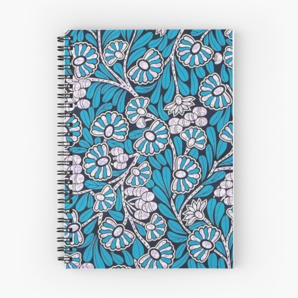 Item preview, Blue and White Floral African Print designed and sold by ZedColors.