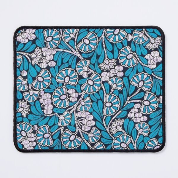 Item preview, Blue and White Floral African Print designed and sold by ZedColors.