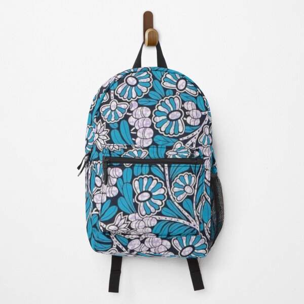 Item preview, Blue and White Floral African Print designed and sold by ZedColors.