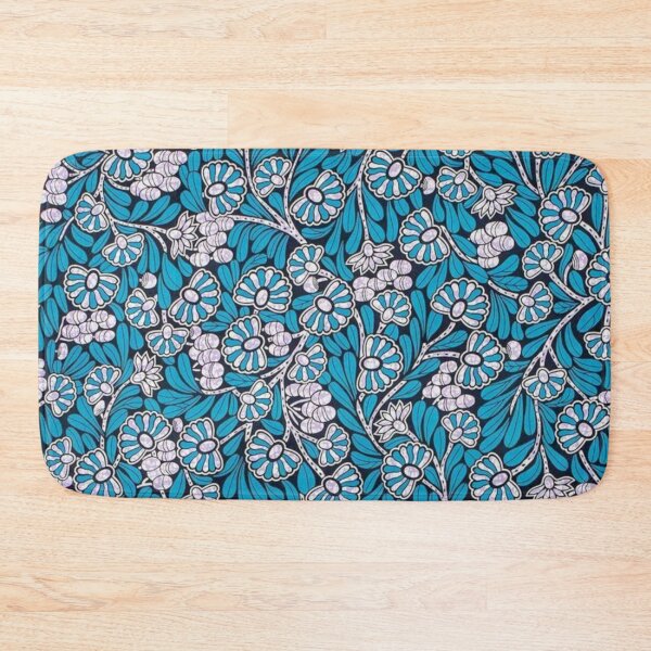Item preview, Blue and White Floral African Print designed and sold by ZedColors.