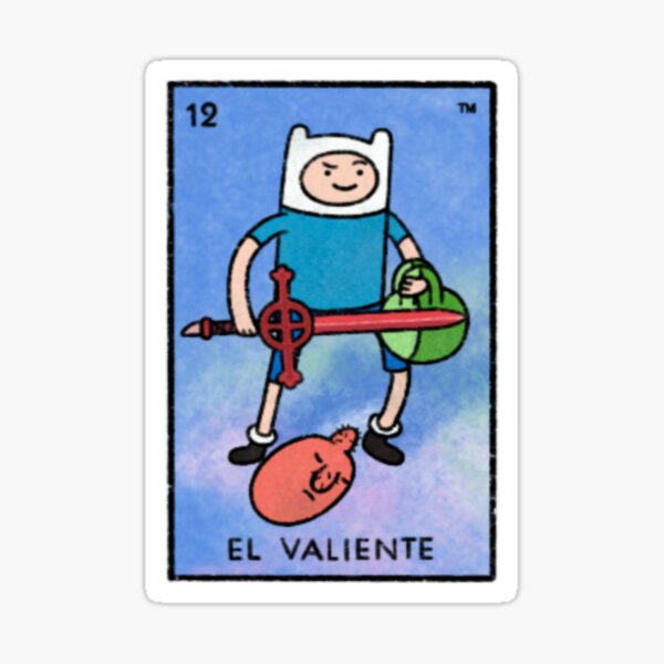 Item preview, Adventure Time Loteria - El Valiente/Finn the Human designed and sold by Stineosaur.
