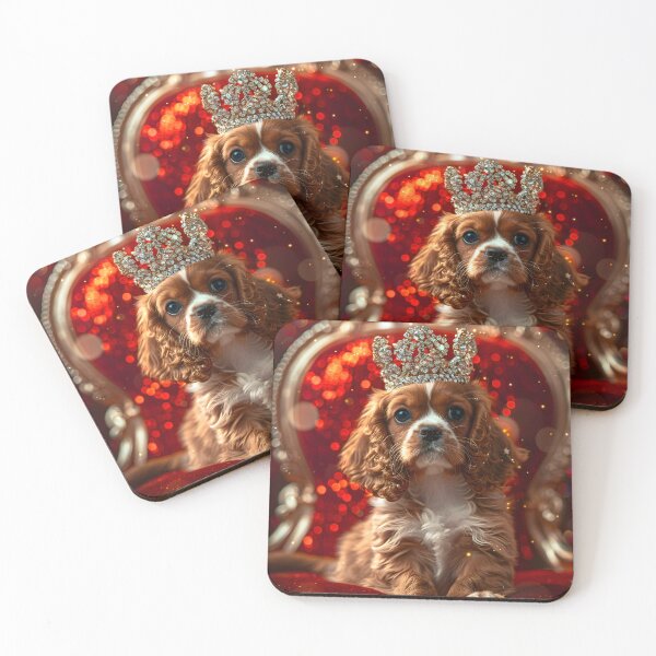 Item preview, Royal Pup: A Sparkling Portrait designed and sold by AI-Only Creations.