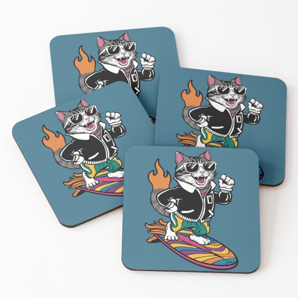 Item preview, Surfer Cat designed and sold by ArtistryAve.