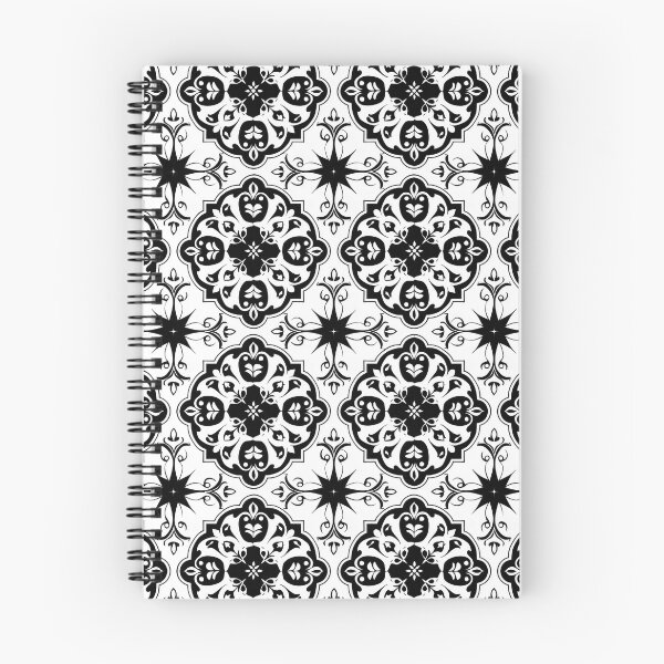Item preview, Monochrome Spanish Flourish Tile Pattern designed and sold by VoyteksDesigns.