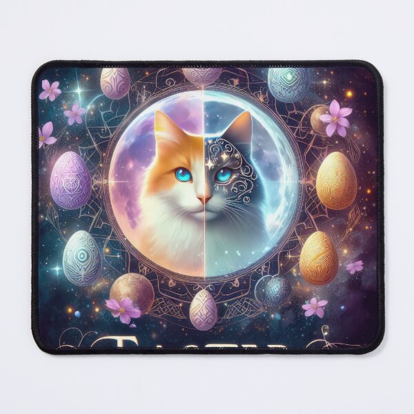 Item preview, Easter cat with eggs fantasy Easter  designed and sold by Expressions-Sel.