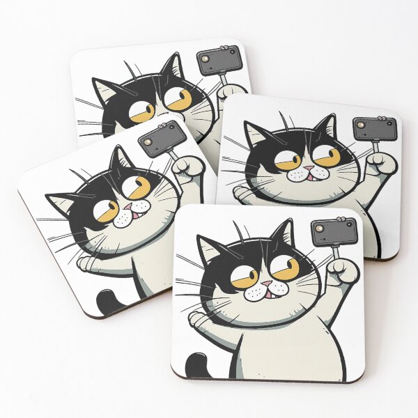 Item preview, Happy cat selfie designed and sold by mando24895.
