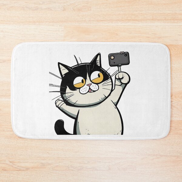 Item preview, Happy cat selfie designed and sold by mando24895.