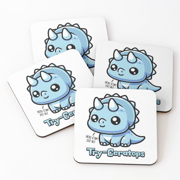 Item preview, Try-Ceratops! Cute Triceratops Pun designed and sold by PMCreative.