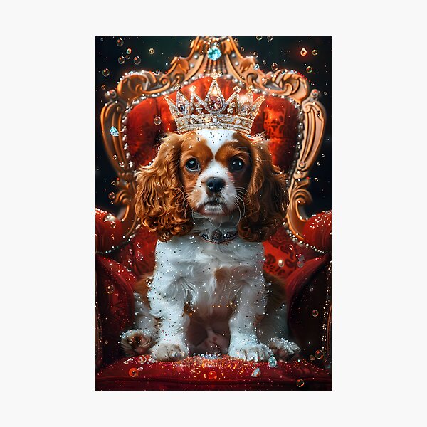 Item preview, Crowned Canine: Magical Portrait designed and sold by AI-Only Creations.