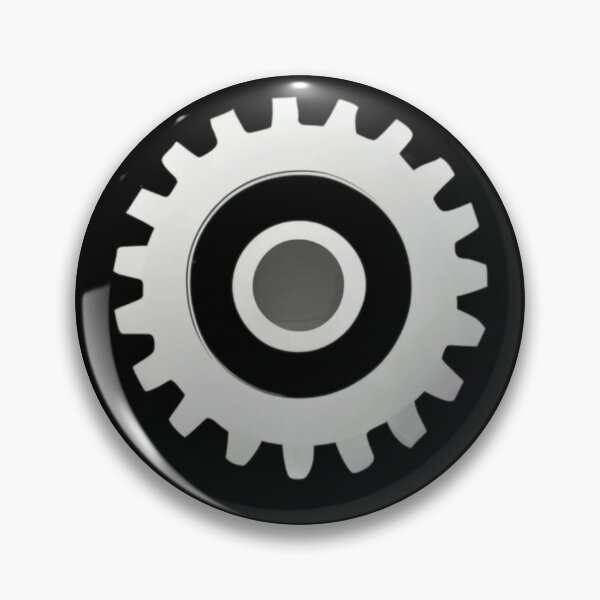 Item preview, Sleek Silver Gear - Modern Industrial Art designed and sold by C00l-Art-.