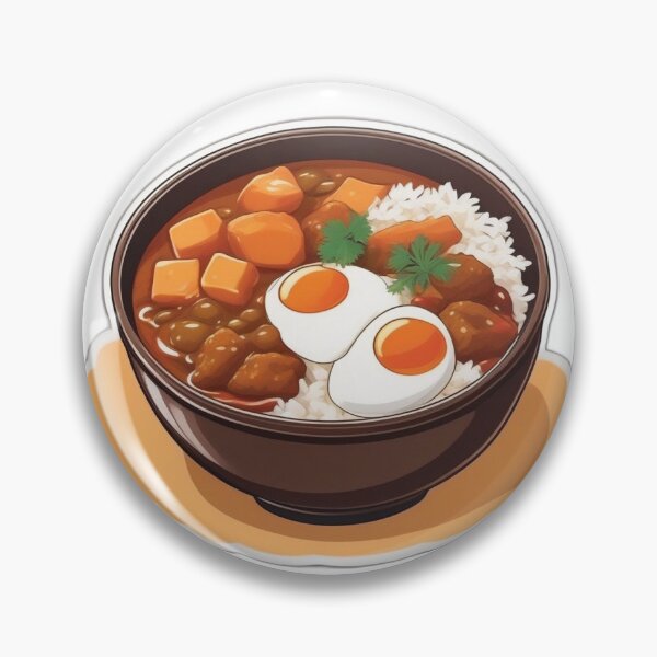 Aperçu de l'œuvre Japanese curry (カレー) over rice (カレーライス, karē raisu), foodie créée et vendue par VIZARDcreations.
