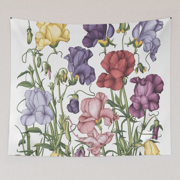 Item preview, Sweet pea embroidery designed and sold by Haji  Kamora.
