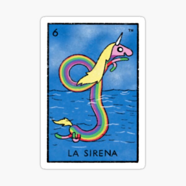 Item preview, Adventure Time Loteria - La Sirena/Lady Rainicorn designed and sold by Stineosaur.