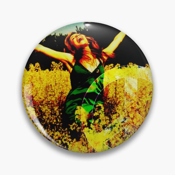 Item preview, a hippie woman jumping in the field designed and sold by bernhagen.