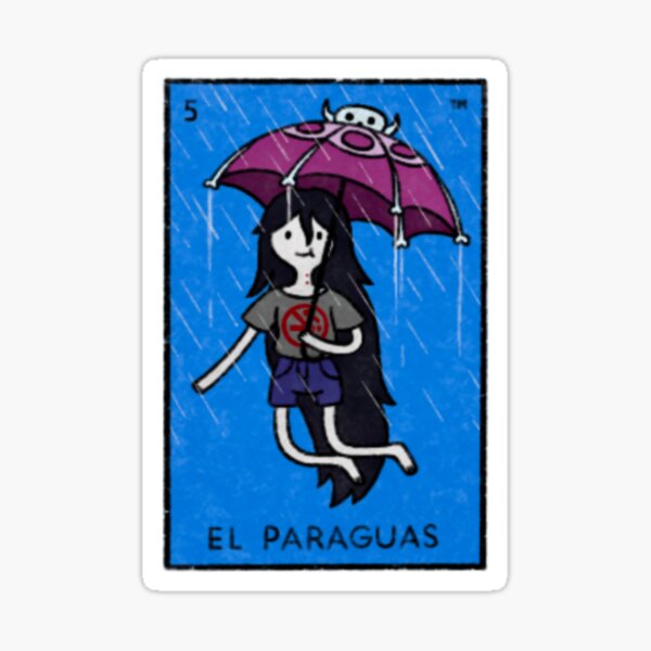 Item preview, Adventure Time Loteria - El Paraguas/Marceline designed and sold by Stineosaur.