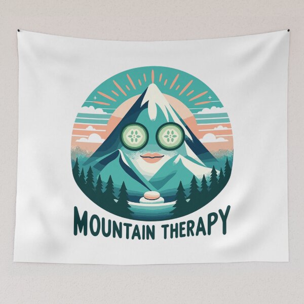 Item preview, Hiking Mountain Therapy designed and sold by MezkalArts.