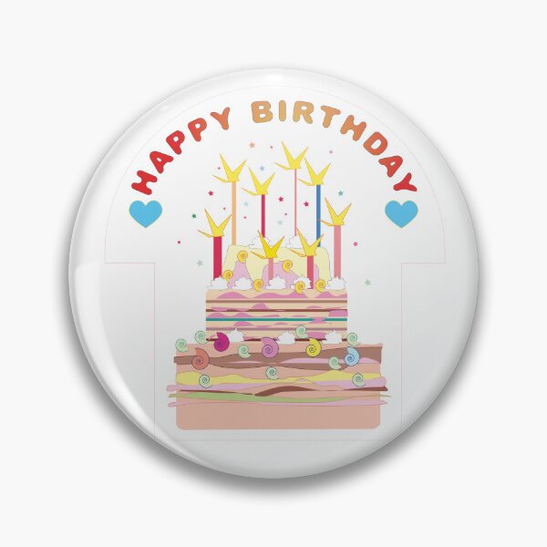 Item preview, Happy Birthday Cake, cute cake designed and sold by mykkonn.