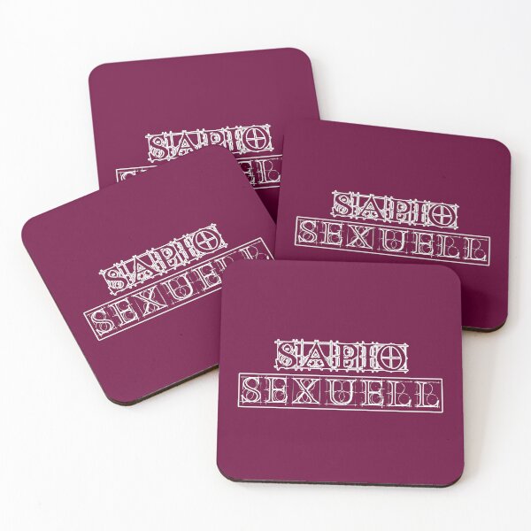 Item preview, Sapiosexuell - Old Constructed Font - White and Pink designed and sold by JoanNinjaHen.