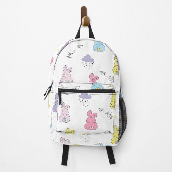 Item preview, Rabbits and paper planes pattern  | line art | designed and sold by GeorgetaHere.