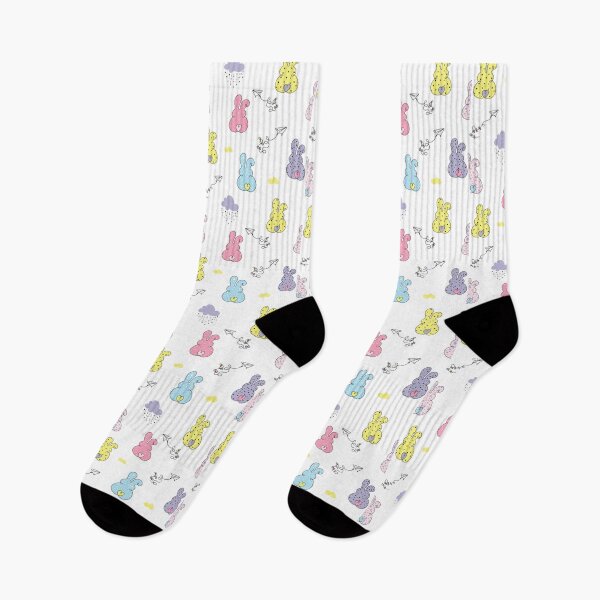 Item preview, Rabbits and paper planes pattern  | line art | designed and sold by GeorgetaHere.