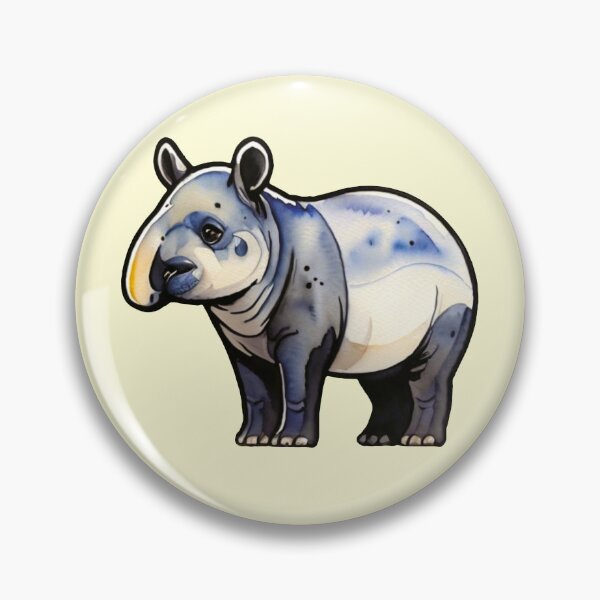 Artikelvorschau, Das Temperament eines Tapirs entworfen und verkauft von MoxisWatercolor.