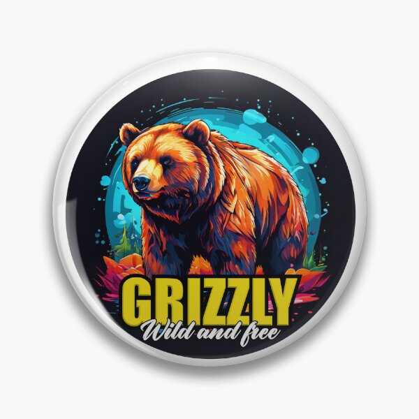 Item preview, WILD AND FREE BEAR designed and sold by arteseestampas.