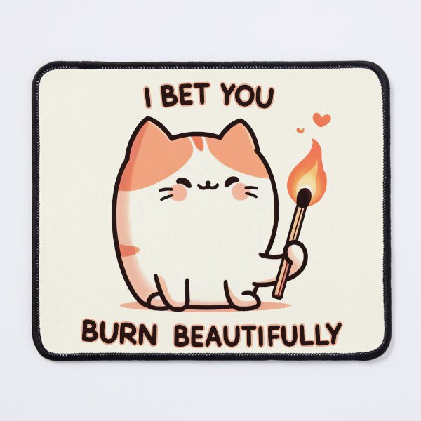 Item preview, Fiery Feline: Mischief Awaits designed and sold by Slick-Waffles.