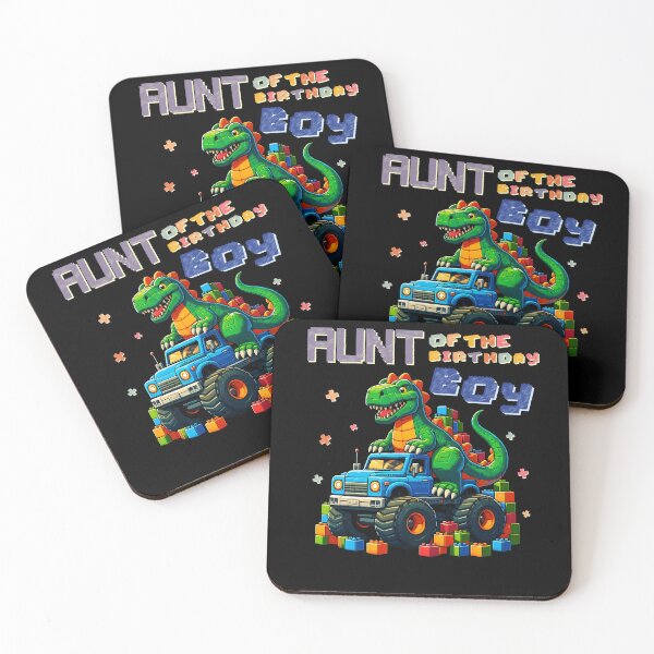 Item preview, Aunt birthday boy monster truck Dinosaur Building Blocks designed and sold by MTRBSK11.