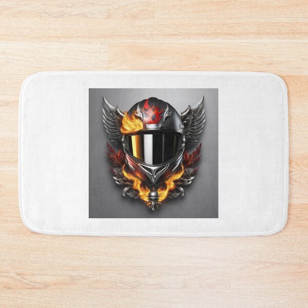 Item preview, Bikers brotherhood. Helmet with flame designed and sold by CreativeBizarre.