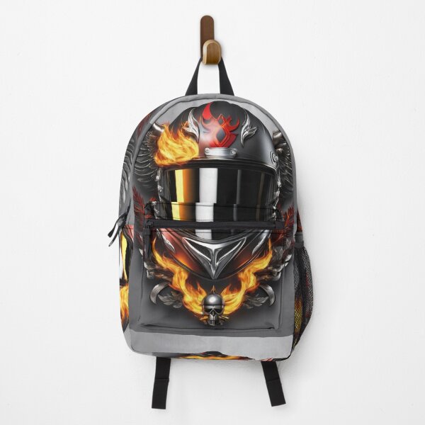 Item preview, Bikers brotherhood. Helmet with flame designed and sold by CreativeBizarre.