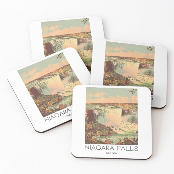 Item preview, A Vintage Travel Illustration of Niagara Falls - Canada  designed and sold by GoodOldVintage.