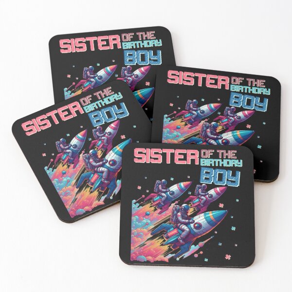 Item preview, Its my Sister of the Birthday Boy Space Astronaut Rocket designed and sold by MTRBSK11.